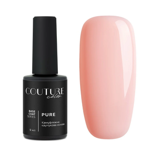 База камуфлююча каучукова для гель-лаку Couture Color Pure Base Coat №03 , 9 мл 9235 фото