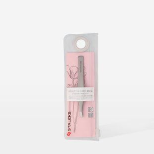 Пінцет для брів, широкий скошений Staleks BEAUTY & CARE 30 Type 3 , 1 шт 6757 фото
