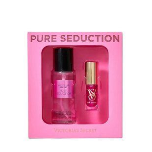 Подарунковий набір Victoria's Secret Pure Seduction The Mist & Kiss Two-Piece Gift Set (спрей+блиск) , 1 шт 4880 фото