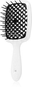 Гребінець для волосся, біла з чорним Janeke Superbrush White Black , 1 шт 4791 фото