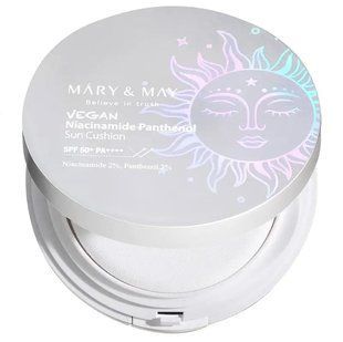 Сонцезахисний крем-кушон із пантенолом Mary & May Niacinamide Pathenol Sun Cushion SPF 50+ PA++++ , 25 г 859 фото
