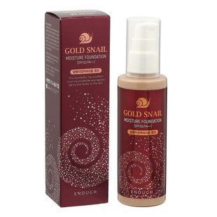 Омолоджувальний тональний крем з муцином равлика Enough Gold Snail Moisture Foundation SPF30 №21 , 100 мл 923 фото