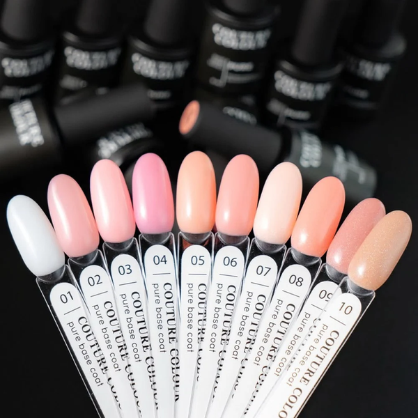 База камуфлююча каучукова для гель-лаку Couture Color Pure Base Coat №08 , 9 мл 9245 фото