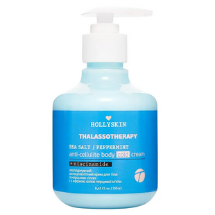 Охолоджувальний антицелюлітний крем для тіла Hollyskin Thalassotherapy Sea Salt Peppermint Anti-cellulite Body Cold Cream , 250 мл 5679 фото