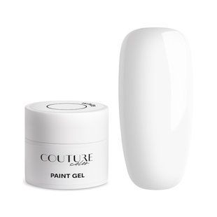 Гель-фарба без липкого шару Couture Color Paint Gel No Wipe White , 5 г 9251 фото