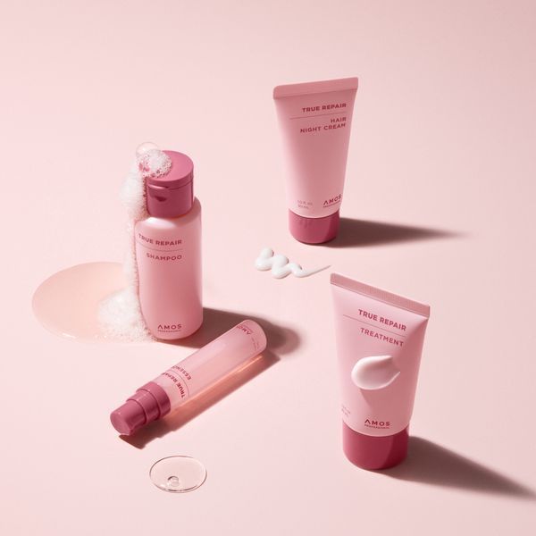 Набір мініатюр продуктів для сухого та пошкодженого волосся AMOS Professional True Repair Trial Kit , 4 в 1 5757 фото