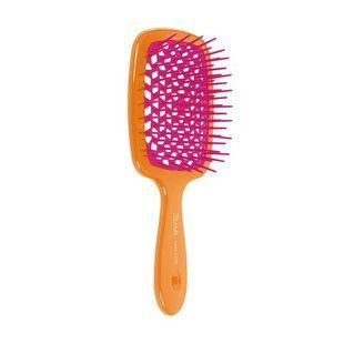 Гребінець для волосся, помаранчева з фуксією Janeke Superbrush , 1 шт 9434 фото