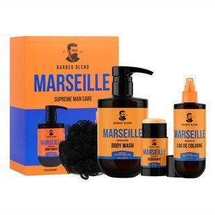 Подарунковий набір для чоловіків Barber Blend Marseille , 3 в 1 5614 фото