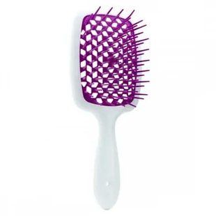 Гребінець білий з фуксією Janeke Superbrush Small White Fuchsia , 1 шт 2276 фото