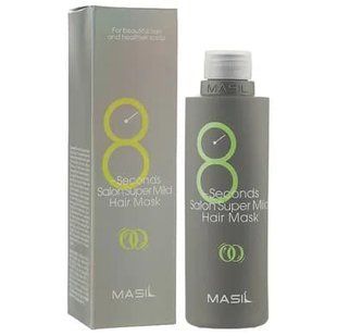 Маска для швидкого відновлення волосся Masil 8 Seconds Salon Supermild Hair Mask , 200 мл 3132 фото