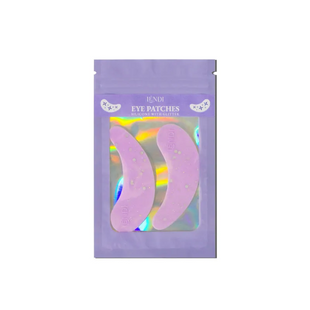 Патчі силіконові для очей, фіолетові з блискітками Lendi Eye Patches , 1 шт 10945 фото