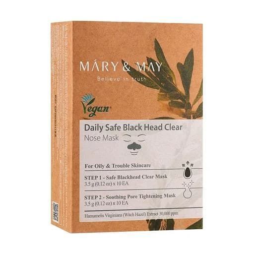 Щоденна маска для носа для захисту від чорних цяток Mary & May Daily Safe Black Head Clear Nose Pack , 3.5 г 2583 фото