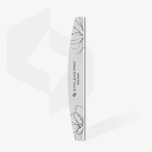 Пилка для нігтів мінеральна 180/240 грит півмісяць Staleks PRO EXPERT 40 , 1 шт 6821 фото