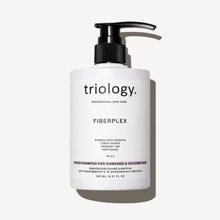 Відновлювальний шампунь для пошкодженого та фарбованого волосся Triology. Fiberplex , 500 мл 9718 фото