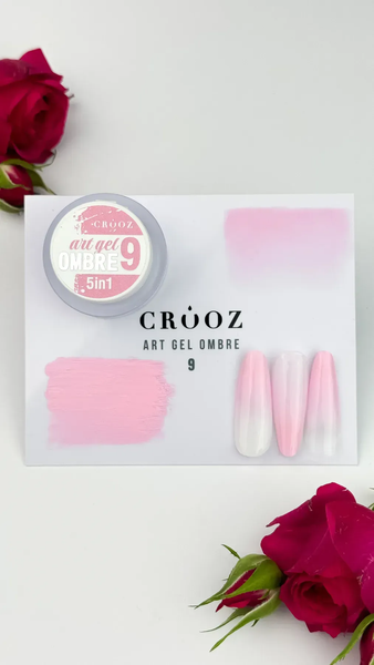 Гель-фарба №09 Crooz Art Gel Ombre 5 в 1 , 3 мл 9615 фото
