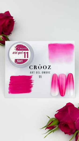 Гель-фарба №11 Crooz Art Gel Ombre 5 в 1 , 3 мл 9617 фото