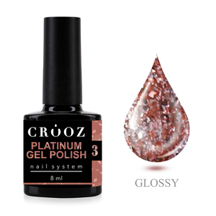 Гель-лак №3 Crooz Platinum Gel Polish , 8 мл 9661 фото