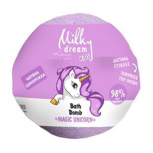 Дитяча бомба для ванни "Чарівна єдиноріжка" Milky Dream Kids , 100 г 1618 фото