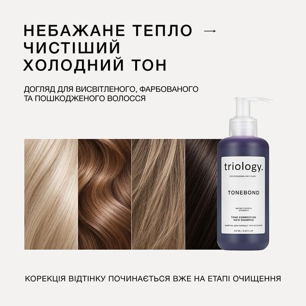 Шампунь для коррекции тона волос Triology. Tonebond, 250 мл 11594 фото