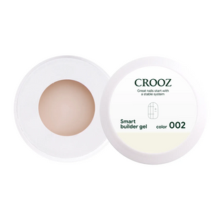 Напівпрозорий кремовий гель для нарощування нігтів Crooz Smart Builder Gel №02 , 15 мл 11324 фото