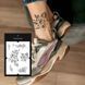 Тату набір "Квіти з лисичкою" Tattooshka LB-127 , 1 шт 2716 фото 1