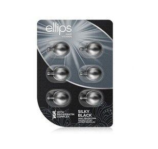 Вітаміни для волосся "Шовкова ніч" Ellips Hair Vitamin Silky Black Pro-Keratin Complex , 6 шт 3218 фото