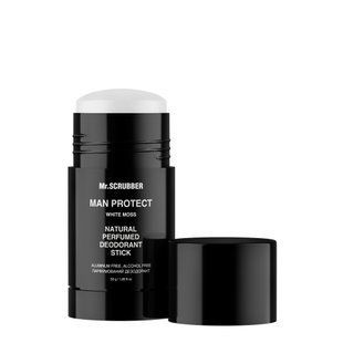 Натуральний парфумований чоловічий дезодорант-стік Mr. Scrubber Man Protect White Moss Natural Perfumed Deodorant Stick , 50 г 5145 фото