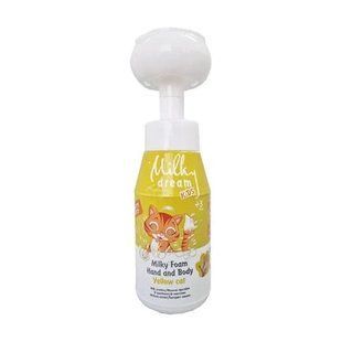Очищувальна пінка для рук і тіла "Жовта кішечка" Milky Dream Kids Milky Foam Hand And Body Yellow Cat , 350 мл 1503 фото