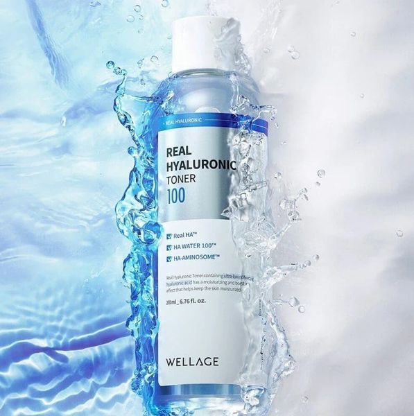 Тонер з гіалуроновою кислотою Wellage Real Hyaluronic 100 Toner , 200 мл 7655 фото
