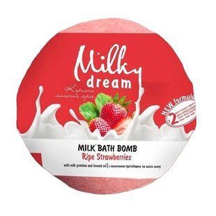 Бомбочка для ванни "Стигла полуниця" Milky Dream , 100 г 1604 фото