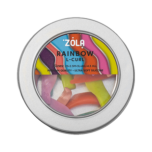 Валики для ламінування Zola Rainbow L-Curl (2S, 2.5M, 3L, 4XL, 4.5XLL) , 1 шт 7347 фото