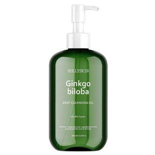 Глубоко очищающее гидрофильное масло с экстрактом гинкго билоба Hollyskin Ginkgo Biloba Deep Cleansing Oil, 200 мл 353 фото