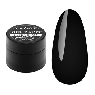 Гель-фарба Crooz Gel Paint Extra Black , 5 мл 9865 фото