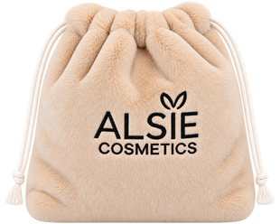Пухнаста косметичка-мішечок, нюдова ALSIE Cosmetics , 1 шт 11075 фото