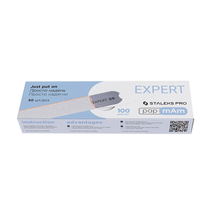 Змінні файли білі papmAm для пилки прямої 100 грит STALEKS PRO EXPERT 22 , 50 шт 11420 фото