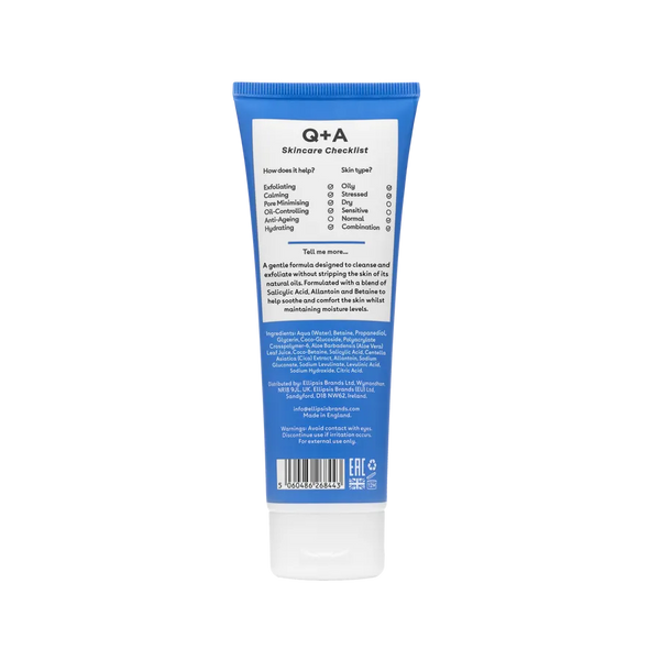 Очищувальний засіб для обличчя з саліциловою кислотою Q+A Salicylic Acid Cleanser , 125 мл 3883 фото