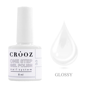 Однофазний гель лак Crooz One Step Gel Polish №02 , 8 мл 9567 фото