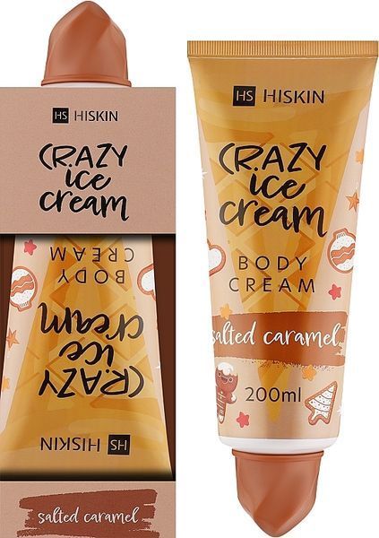 Зволожуючий крем для тіла "Солона карамель" HiSkin Crazy Ice Cream Body , 200 мл 4481 фото