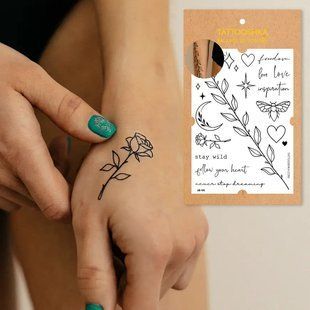 Тату набір "Freedom Love" Tattooshka LB-100 , 1 шт 2645 фото